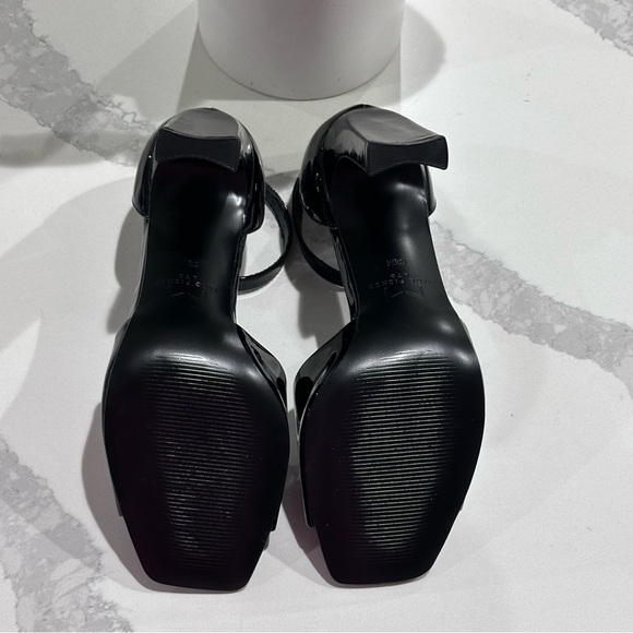 Marc Fisher Glossy Black Strappy Heels size 6.5 - Picture 14 of 14
